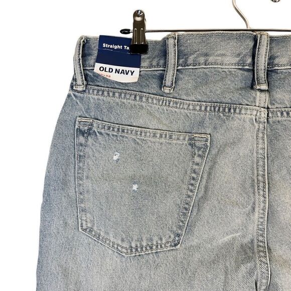 NWT OLD NAVY Straight Taper Blue Jeans - Picture 6 of 8